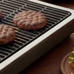 Obraz pokazujący burgery z grilla